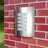 2 Apliques de exterior, lámparas de pared de acero