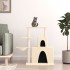 Rascador para gatos con postes de sisal color crema 83