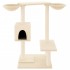 Rascador para gatos con postes para rascar color crema 82