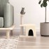 Rascador para gatos con postes de sisal color crema 48