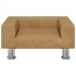 Cama para perros de terciopelo marrón 50x40x26,5