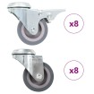 Ruedas giratorias con agujero pasador 16 unidades 50 mm