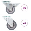 Ruedas giratorias 12 unidades 50 mm