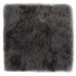 Cojines de silla 2 uds piel de oveja real gris claro 40x40