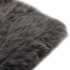 Cojines de silla 2 uds piel de oveja real gris claro 40x40