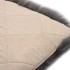 Cojines de silla 2 uds piel de oveja real gris claro 40x40