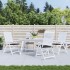 Cojines de silla de jardín 4 uds tela Oxford negro 50x50x3