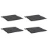 Cojines silla de jardín 4 uds tela Oxford antracita 50x50x3