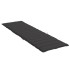 Cojín de tumbona de tela Oxford negro 200x50x3