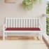 Cojín de banco de jardín tela Oxford rojo tinto 150x50x3