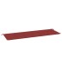 Cojín de banco de jardín tela Oxford rojo tinto 150x50x3