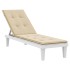 Cojín para tumbona beige (75+105)x50x4