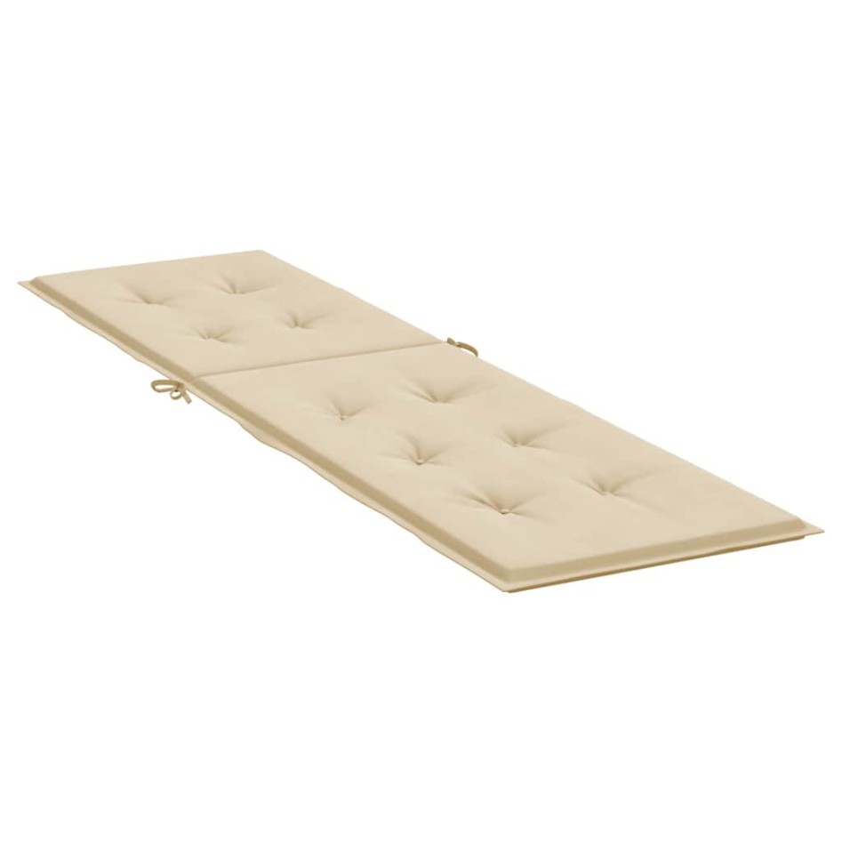 Cojín para tumbona beige (75+105)x50x4