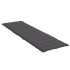 Cojín de tumbona de tela Oxford gris antracita 200x50x3