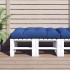Cojín para sofá de palets de tela azul 120x80x12