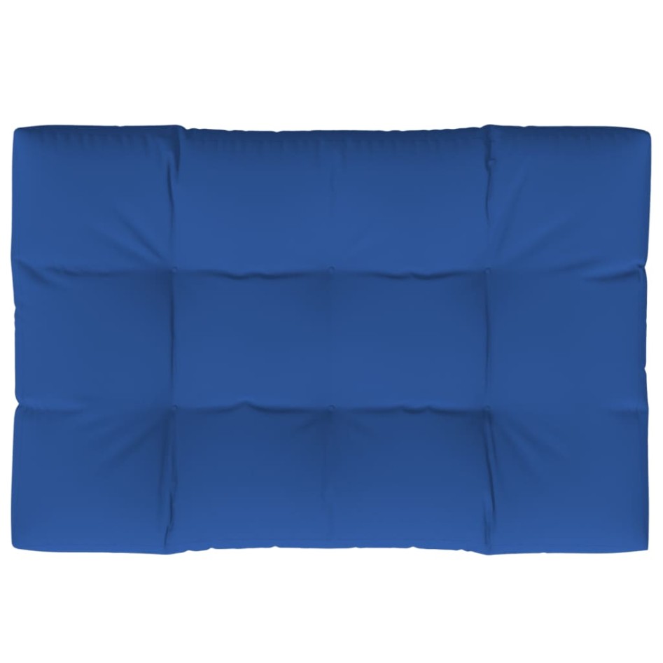 Cojín para sofá de palets de tela azul 120x80x12