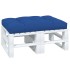 Cojín para sofá de palets de tela azul 120x80x12