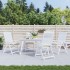 Cojines de silla de jardín 4 uds tela Oxford crema 40x40x7