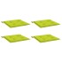 Cojines de silla de jardín 4 uds tela Oxford verde 40x40x3