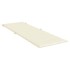 Cojín de tumbona de tela Oxford crema 186x58x3