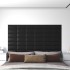 Paneles de pared 12 uds cuero sintético negro 30x15 cm 0,54