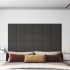 Paneles de pared 12 uds tela gris oscuro 30x30 cm 1,08