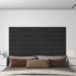 Paneles de pared 12 uds terciopelo negro 60x15 cm 1,08