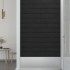 Paneles de pared 12 uds terciopelo negro 60x15 cm 1,08