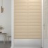 Paneles de pared 12 uds tela color crema 60x15 cm 1,08