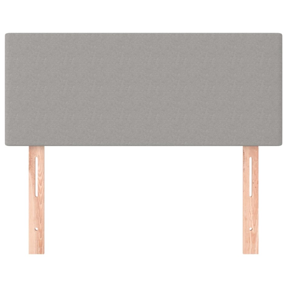 Cabecero de tela gris claro 90x5x78/88