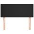 Cabecero de cuero sintético negro 90x5x78/88