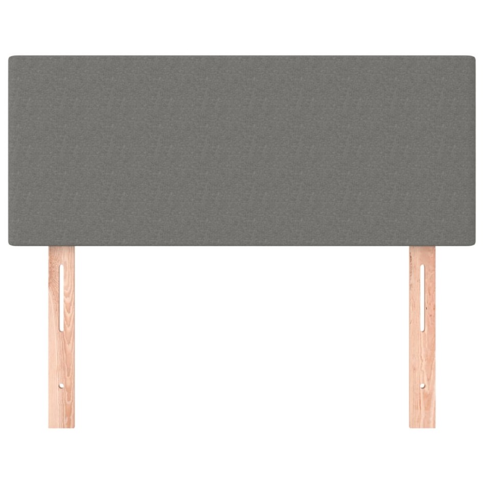 Cabecero de tela gris oscuro 100x5x78/88