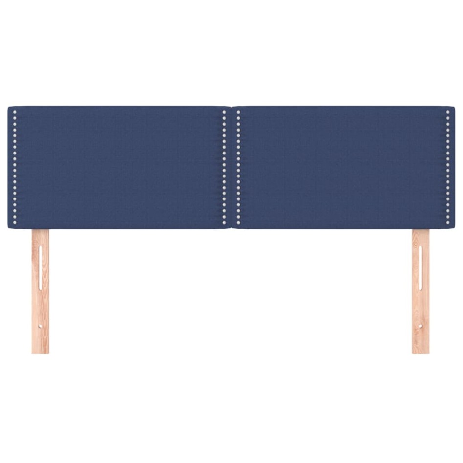 Cabeceros 2 unidades tela azul 72x5x78/88