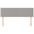 Cabeceros 2 unidades tela gris claro 72x5x78/88