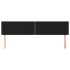Cabeceros 2 unidades de tela negro 90x5x78/88