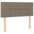 Cabecero de tela gris taupe 80x5x78/88