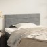 Cabecero de terciopelo gris claro 80x5x78/88