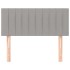 Cabecero de tela gris claro 90x5x78/88