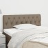 Cabecero de tela gris taupe 100x7x78/88