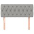 Cabecero de tela gris claro 100x7x78/88
