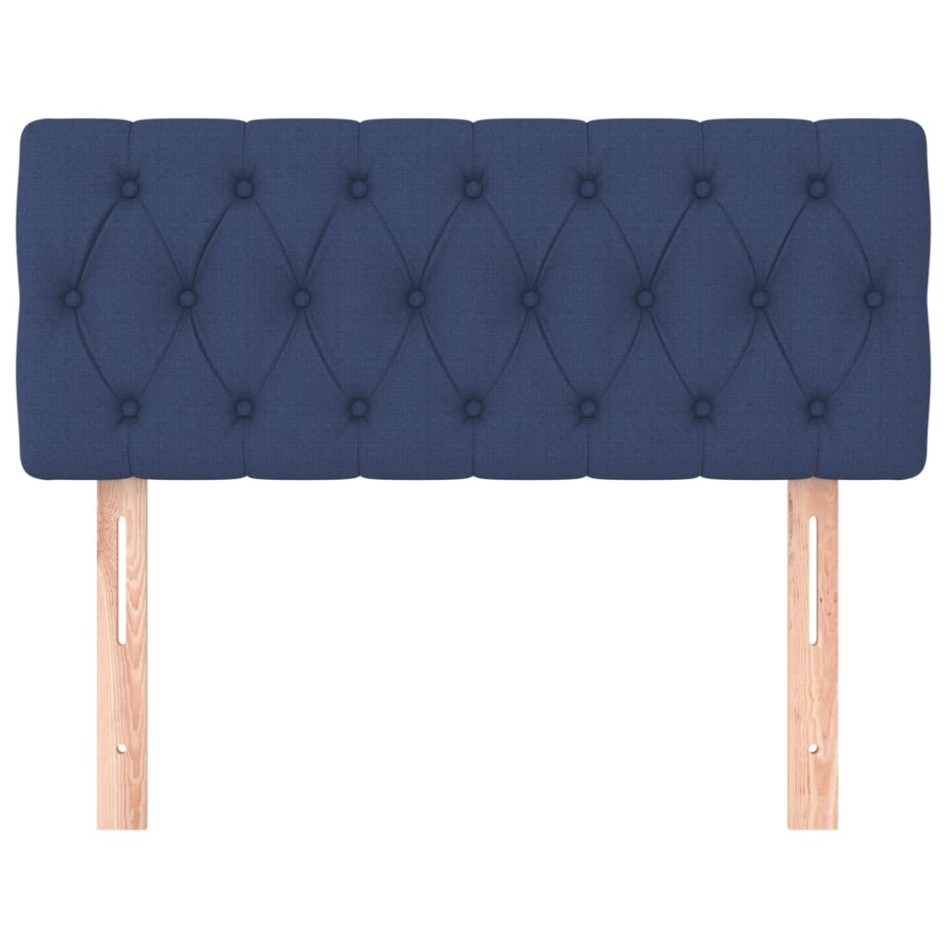 Cabecero de tela azul 100x7x78/88