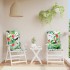 Cojines para silla 2 uds tela multicolor 120x50x3
