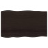 Tablero mesa madera tratada roble borde vivo marrón 100x60x2