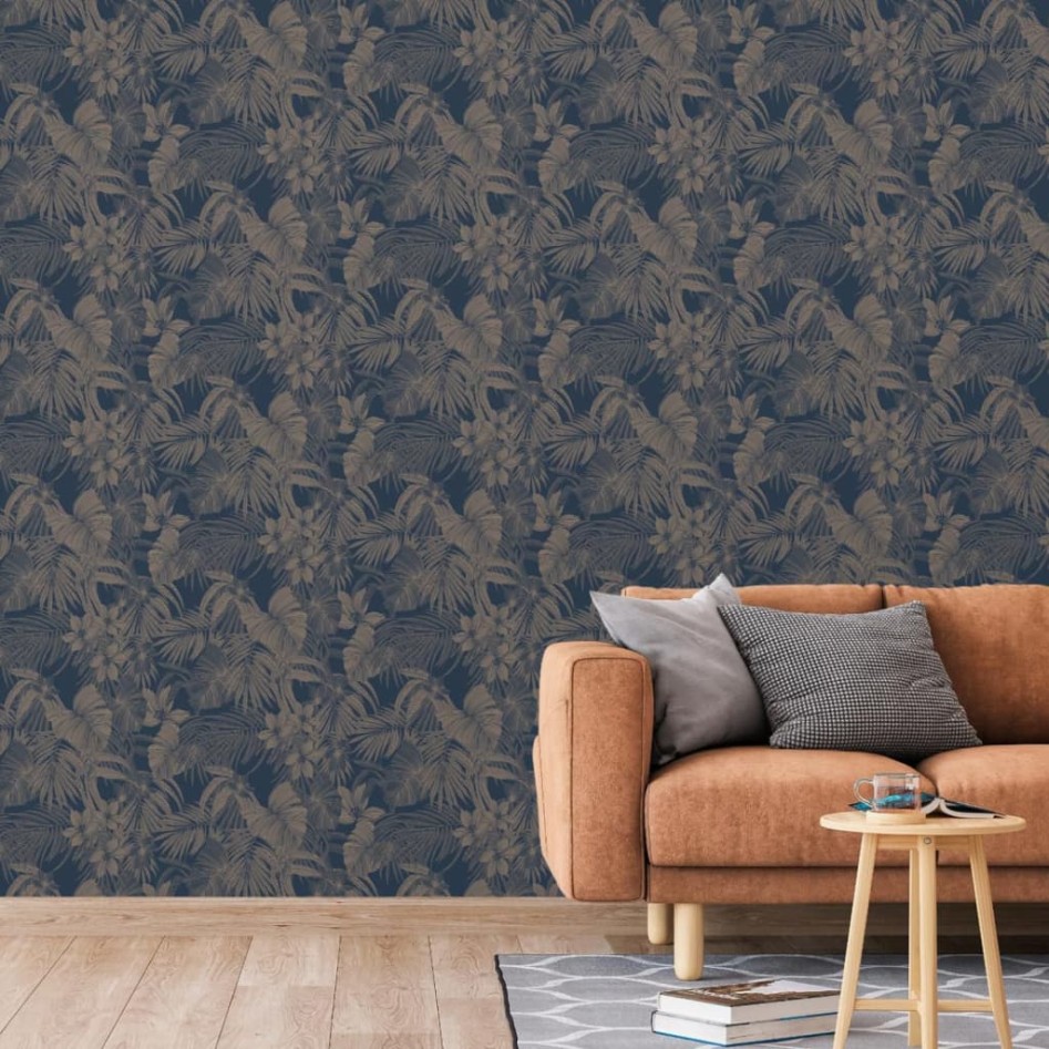 DUTCH WALLCOVERINGS Papel pintado Joelle plateado y