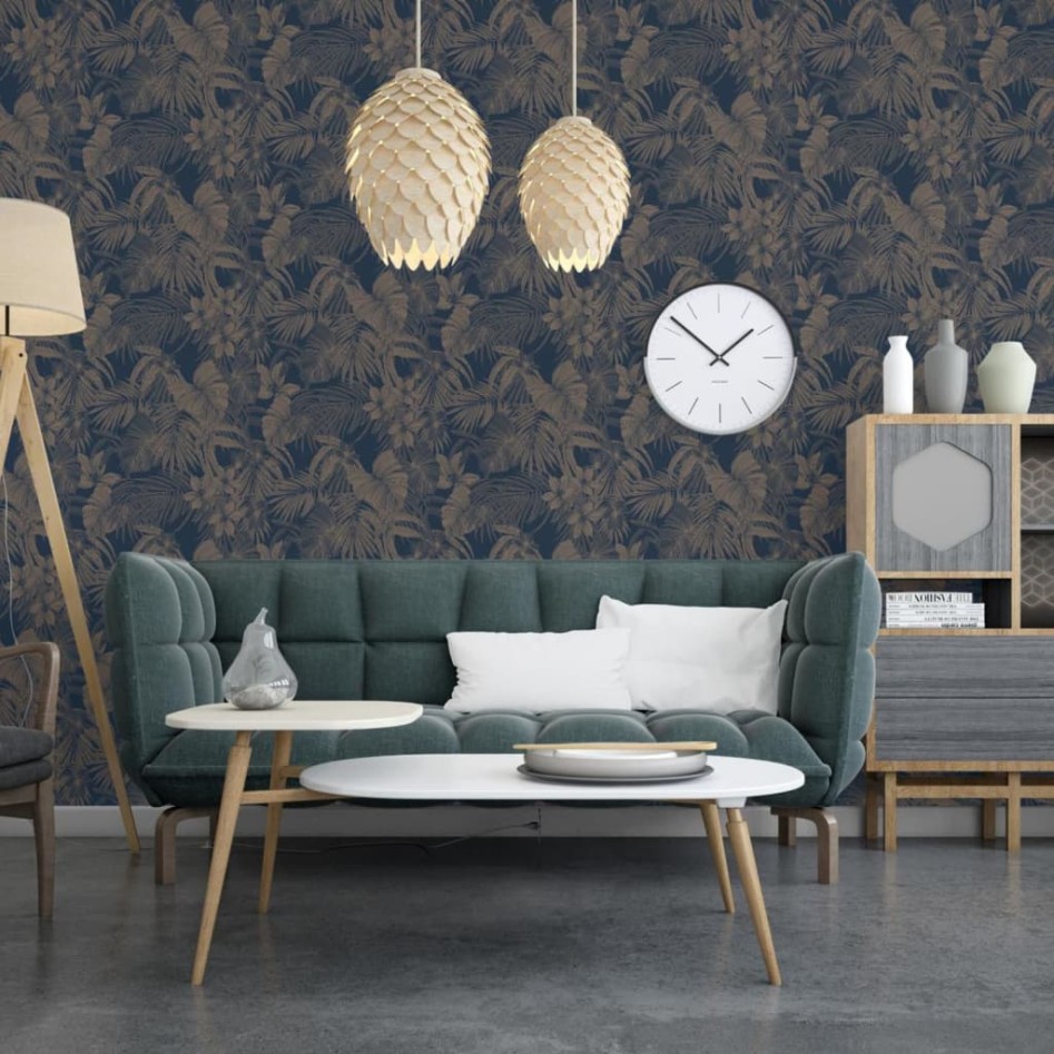 DUTCH WALLCOVERINGS Papel pintado Joelle plateado y