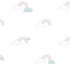 Noordwand Papel pintado Mondo baby Clouds blanco, azul y