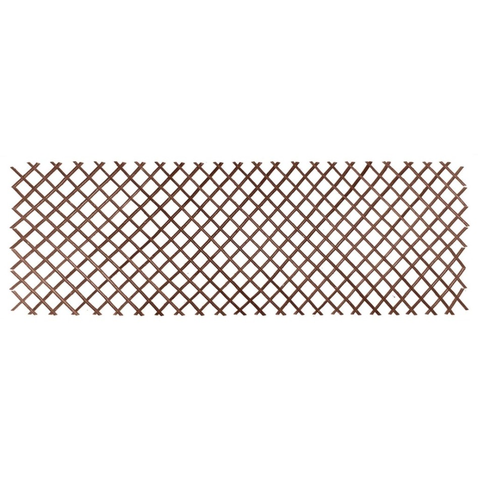 Nature Enrejado de jardín sauce natural marrón 60x180