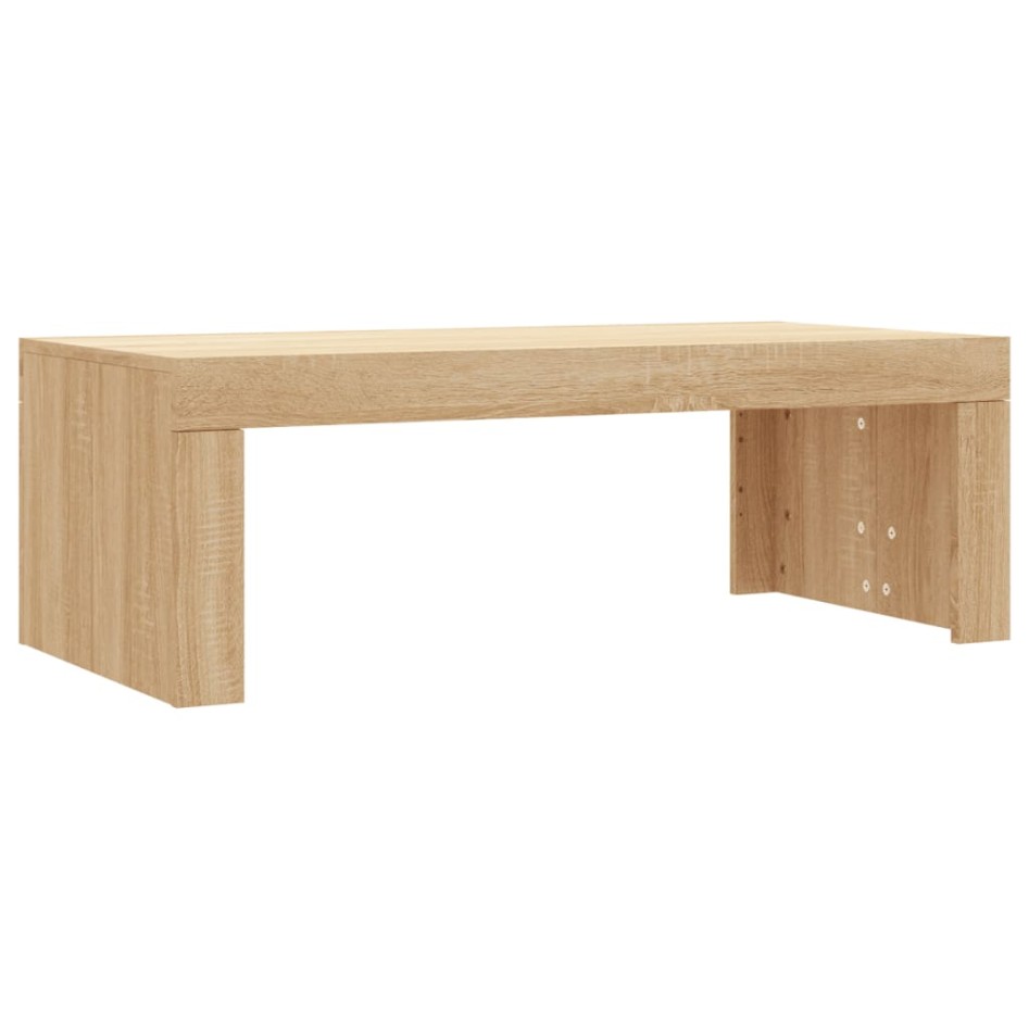 Mesa de centro madera de ingeniería roble Sonoma 102x50x36