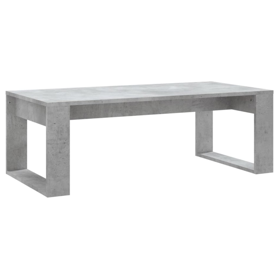 Mesa de centro madera de ingeniería gris hormigón 102x50x35