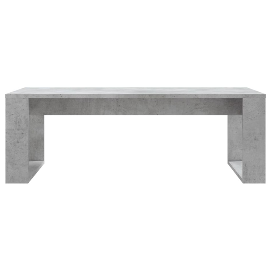 Mesa de centro madera de ingeniería gris hormigón 102x50x35